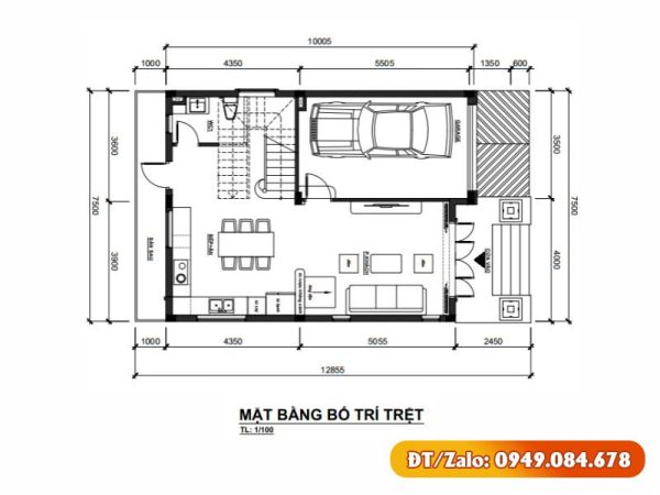 Nội Thất Nhà Phố Quận 12 3 Tầng Hiện Đại