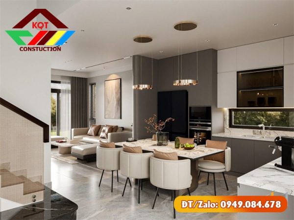 Nội Thất Nhà Phố Quận 12 3 Tầng Hiện Đại