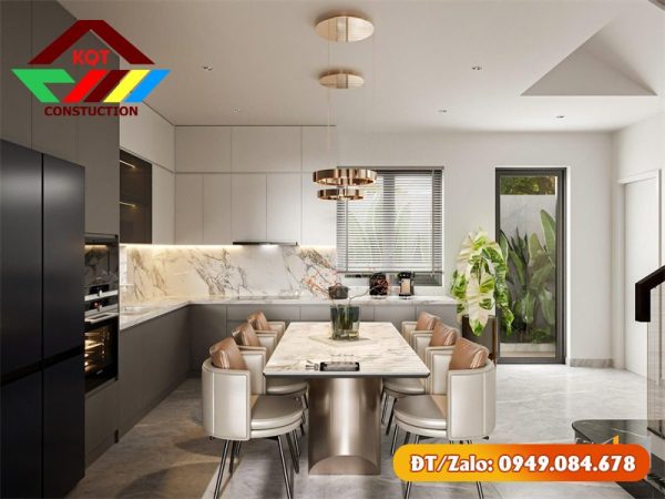 Nội Thất Nhà Phố Quận 12 3 Tầng Hiện Đại