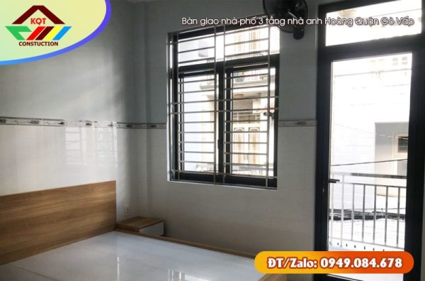 Bàn giao nhà phố 3 tầng nhà anh Hoàng Quận Gò Vấp