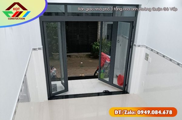 Bàn giao nhà phố 3 tầng nhà anh Hoàng Quận Gò Vấp