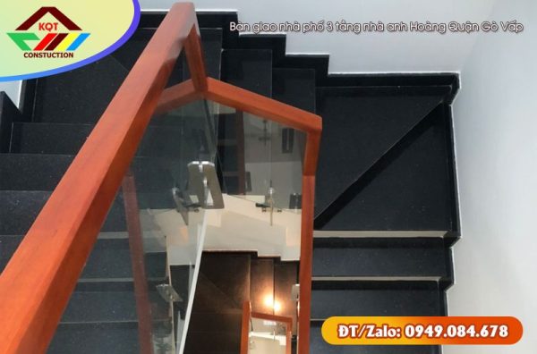 Bàn giao nhà phố 3 tầng nhà anh Hoàng Quận Gò Vấp